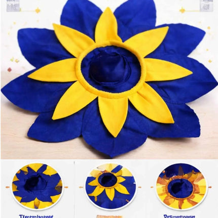 Fancydresswale Kids Blue & Yellow Flower Cutout Headgear for Fancy Dress, School Dance & Theme Performances (Free Size) fancydresswale.com