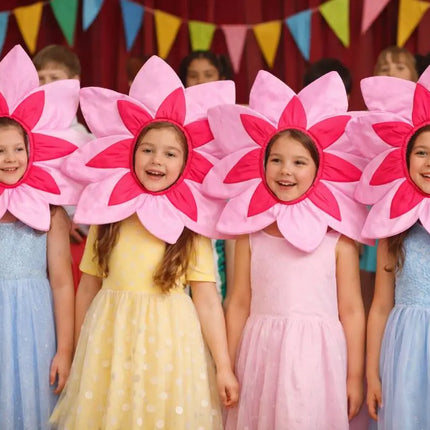 Fancydresswale Kids Pink Flower Cutout Headgear for Fancy Dress, School Dance & Theme Performances fancydresswale.com