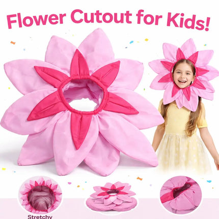 Fancydresswale Kids Pink Flower Cutout Headgear for Fancy Dress, School Dance & Theme Performances fancydresswale.com