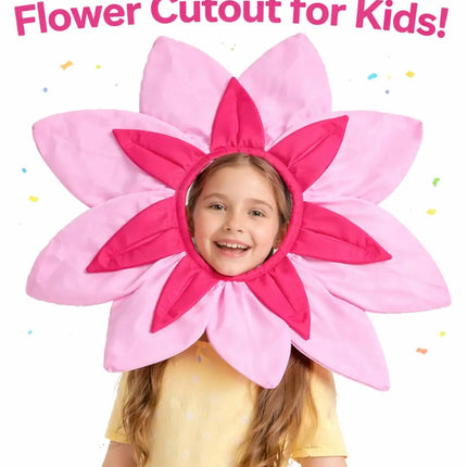 Fancydresswale Kids Pink Flower Cutout Headgear for Fancy Dress, School Dance & Theme Performances fancydresswale.com