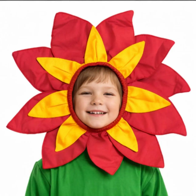 Fancydresswale Kids Red & Yellow Flower Cutout Headgear for Fancy Dress, School Dance & Theme Performances fancydresswale.com