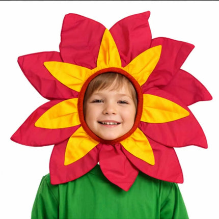 Fancydresswale Kids Red & Yellow Flower Cutout Headgear for Fancy Dress, School Functions & Theme Performances fancydresswale.com