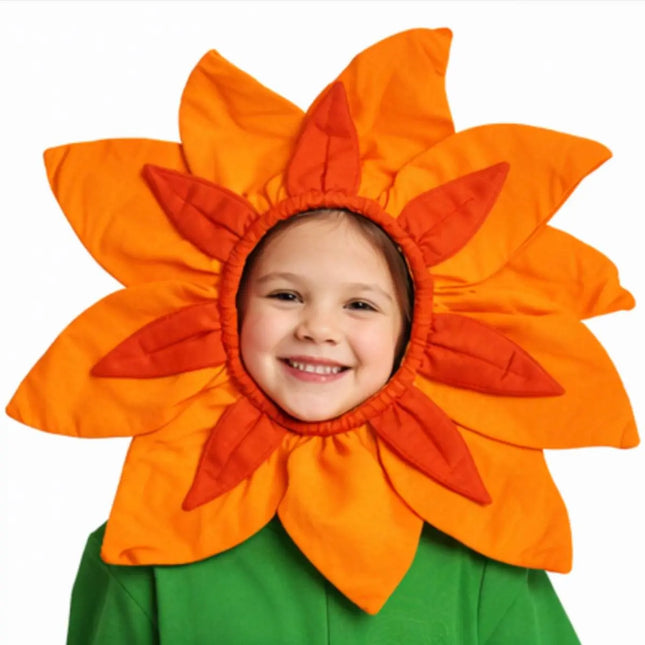 Fancydresswale Kids Sunflower Fancy Dress Costume | Flower Cutout and Green Jumpsuit for School Functions & Fancy Dress Competitions fancydresswale.com