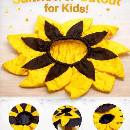 Fancydresswale Kids Sunflower Fancy Dress Costume | Yellow Flower Head Cutout with Green Jumpsuit for School Fancy Dress & Stage Performances fancydresswale.com