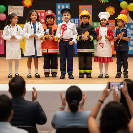 Fancydresswale Kids Traffic Police Fancy Dress Costume for Boys | White Shirt Uniform with Cap, Belt & Pants | Ages 2–8 Years fancydresswale.com