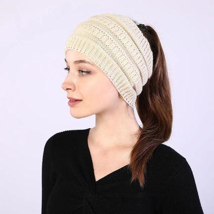 Fancydresswale Knitted Wool Headband for Women Cozy Soft & Stylish Winter Accessory Head Cover Beige Fancydresswale