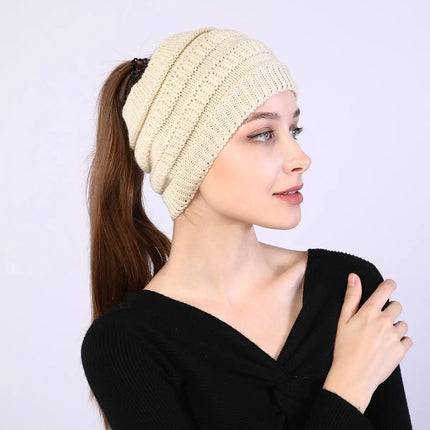 Fancydresswale Knitted Wool Headband for Women Cozy Soft & Stylish Winter Accessory Head Cover Beige Fancydresswale