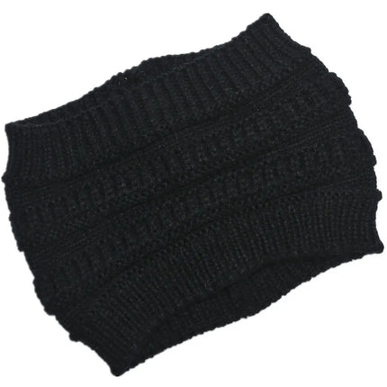 Fancydresswale Knitted Wool Headband for Women Cozy Soft & Stylish Winter Accessory Head Cover Black Fancydresswale