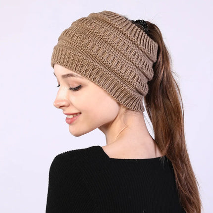 Fancydresswale Knitted Wool Headband for Women Cozy Soft & Stylish Winter Accessory Head Cover Khakee Fancydresswale