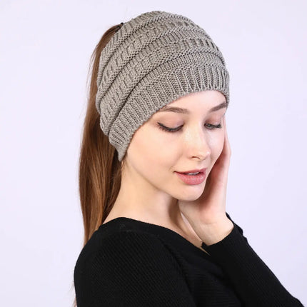 Fancydresswale Knitted Wool Headband for Women Cozy Soft & Stylish Winter Accessory Head Cover Light Grey Fancydresswale