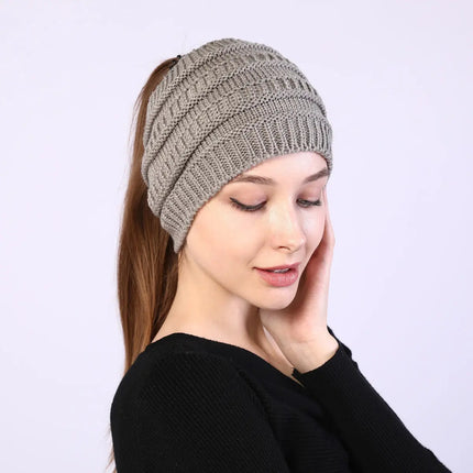 Fancydresswale Knitted Wool Headband for Women Cozy Soft & Stylish Winter Accessory Head Cover Light Grey Fancydresswale