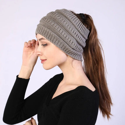 Fancydresswale Knitted Wool Headband for Women Cozy Soft & Stylish Winter Accessory Head Cover Light Grey Fancydresswale