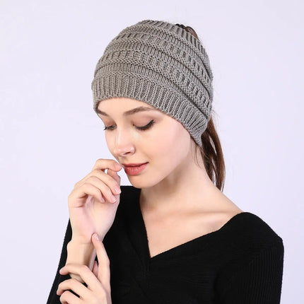 Fancydresswale Knitted Wool Headband for Women Cozy Soft & Stylish Winter Accessory Head Cover Light Grey Fancydresswale