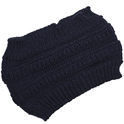 Fancydresswale Knitted Wool Headband for Women Cozy Soft & Stylish Winter Accessory Head Cover Navy Blue Fancydresswale