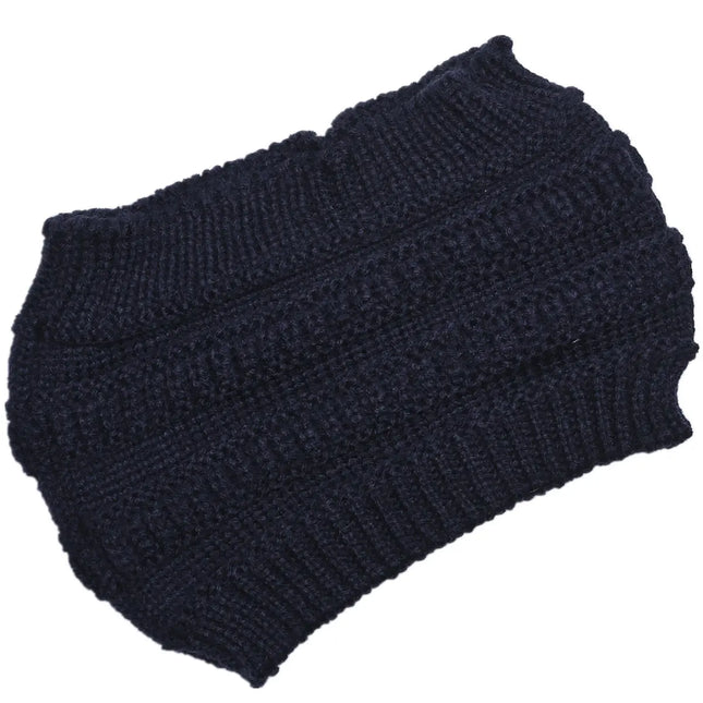 Fancydresswale Knitted Wool Headband for Women Cozy Soft & Stylish Winter Accessory Head Cover Navy Blue Fancydresswale