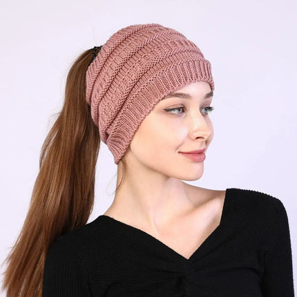 Fancydresswale Knitted Wool Headband for Women Cozy Soft & Stylish Winter Accessory Head Cover Pink Fancydresswale