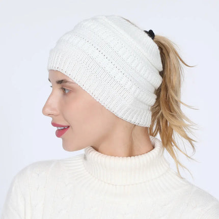 Fancydresswale Knitted Wool Headband for Women Cozy Soft & Stylish Winter Accessory Head Cover White Fancydresswale