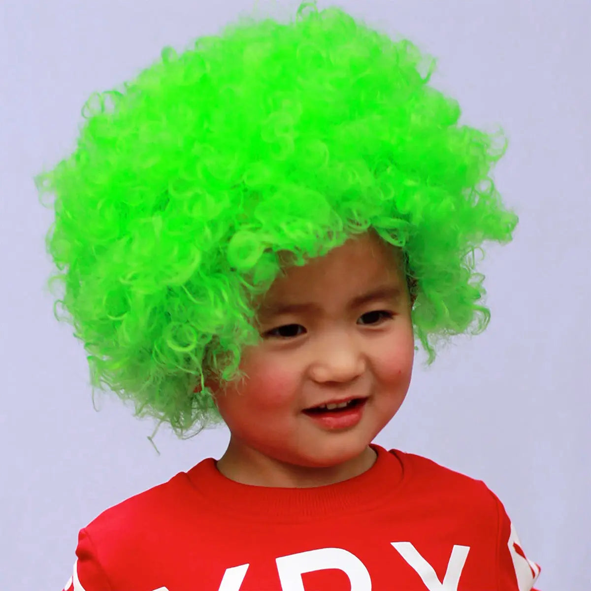 Fancydresswale Light Green Wig Colorful Unisex Party Prop Wigs for Kids and Adults -Light Green
