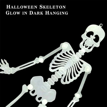 Fancydresswale Luminous Skull Skeleton Halloween Decoration – Glowing Hanging Ornament for Haunted House, Scary Party, and Home Décor Atmosphere Props fancydresswale.com