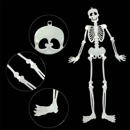 Fancydresswale Luminous Skull Skeleton Halloween Decoration – Glowing Hanging Ornament for Haunted House, Scary Party, and Home Décor Atmosphere Props fancydresswale.com