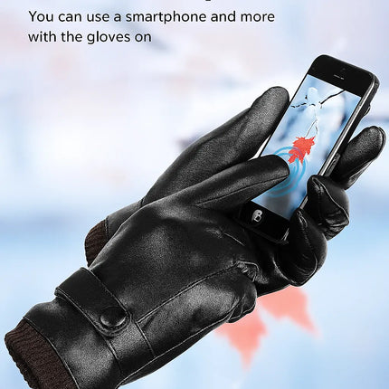 Fancydresswale Men leather Gloves – Warm, Stylish, Touchscreen-Friendly Driving Gloves (Black & Brown) fancydresswale.com