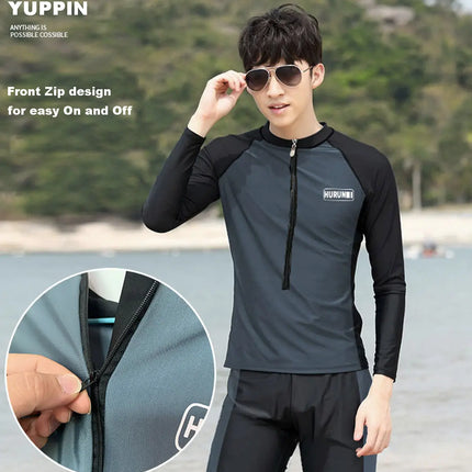 Fancydresswale Men's Full Sleeve Swimming Suit, Beach wear Quick Dry Surfing Dress, Men Full Body Swimsuit Fancydresswale