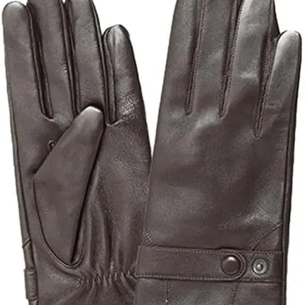 Fancydresswale Men’s Winter Faux Leather Gloves – Warm, Stylish, Touchscreen-Friendly Driving Gloves (Black & Brown) fancydresswale.com