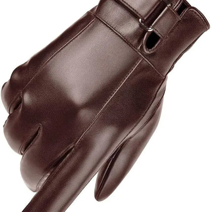 Fancydresswale Men’s Winter Faux Leather Gloves – Warm, Stylish, Touchscreen-Friendly Driving Gloves (Black & Brown) fancydresswale.com