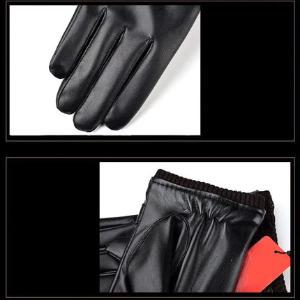Fancydresswale Men’s Winter Faux Leather Gloves – Warm, Stylish, Touchscreen-Friendly Driving Gloves (Black & Brown) fancydresswale.com