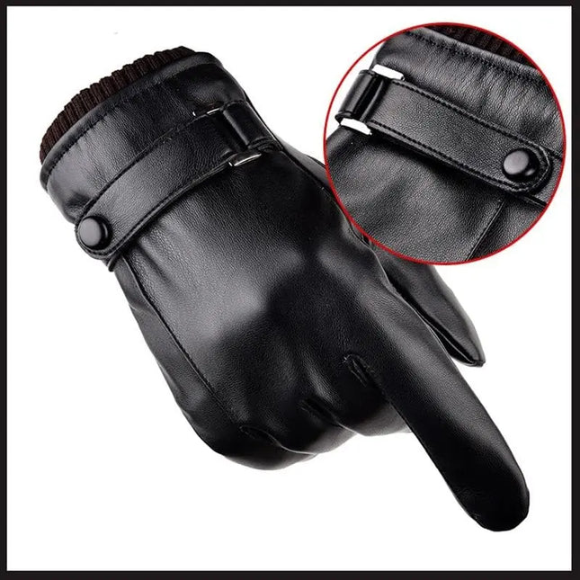 Fancydresswale Men’s Winter Faux Leather Gloves – Warm, Stylish, Touchscreen-Friendly Driving Gloves (Black & Brown) fancydresswale.com