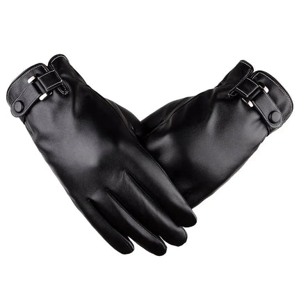 Fancydresswale Men’s Winter Faux Leather Gloves – Warm, Stylish, Touchscreen-Friendly Driving Gloves (Black & Brown) fancydresswale.com