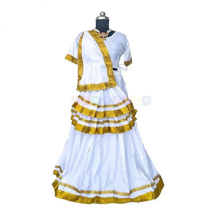 Fancydresswale  Mohiniyattam Dance Costume kerla dance dress fancydresswale.com