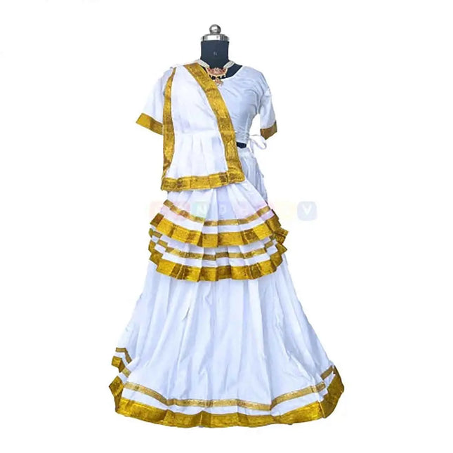 Fancydresswale  Mohiniyattam Dance Costume kerla dance dress fancydresswale.com