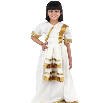 Fancydresswale  Mohiniyattam Dance Costume kerla dance dress fancydresswale.com
