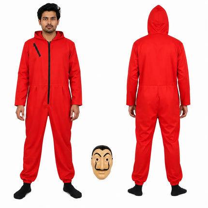 Fancydresswale Money Heist Costume for La Casa De Papel with Mask for Adults, free size fancydresswale.com