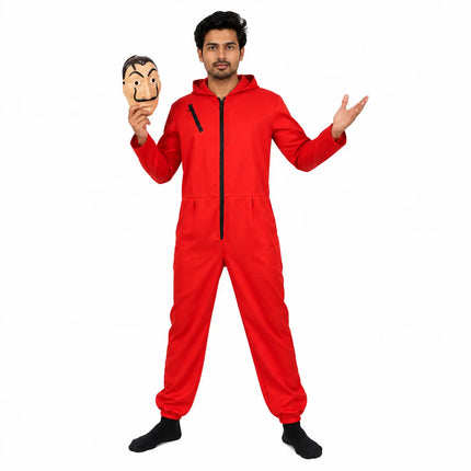 Fancydresswale Money Heist Costume for La Casa De Papel with Mask for Adults, free size fancydresswale.com