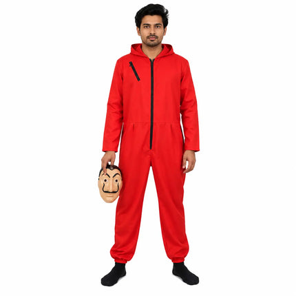 Fancydresswale Money Heist Costume for La Casa De Papel with Mask for Adults, free size fancydresswale.com