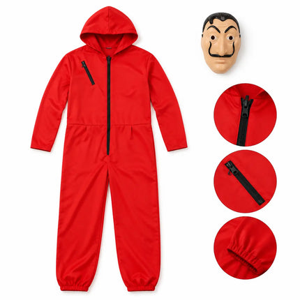 Fancydresswale Money Heist Costume for La Casa De Papel with Mask for Adults, free size fancydresswale.com