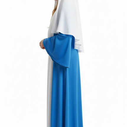 Fancydresswale Mother Mary Costume – Blue & White Gown with Veil and Headband | Christmas Play, School Function & Fancy Dress Outfit fancydresswale.com
