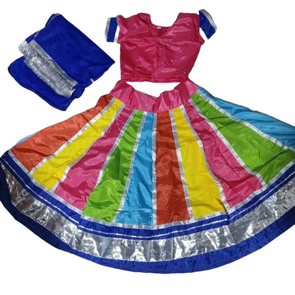 Fancydresswale Navratri Lehenga Choli with Blue Dupatta | Traditional Garba Chaniya Choli for Girls & Women (Sizes 4 Years to Adult) fancydresswale.com
