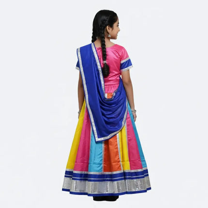 Fancydresswale Navratri Lehenga Choli with Blue Dupatta | Traditional Garba Chaniya Choli for Girls & Women (Sizes 4 Years to Adult) fancydresswale.com