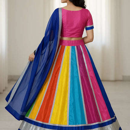 Fancydresswale Navratri Lehenga Choli with Blue Dupatta | Traditional Garba Chaniya Choli for Girls & Women (Sizes 4 Years to Adult) fancydresswale.com