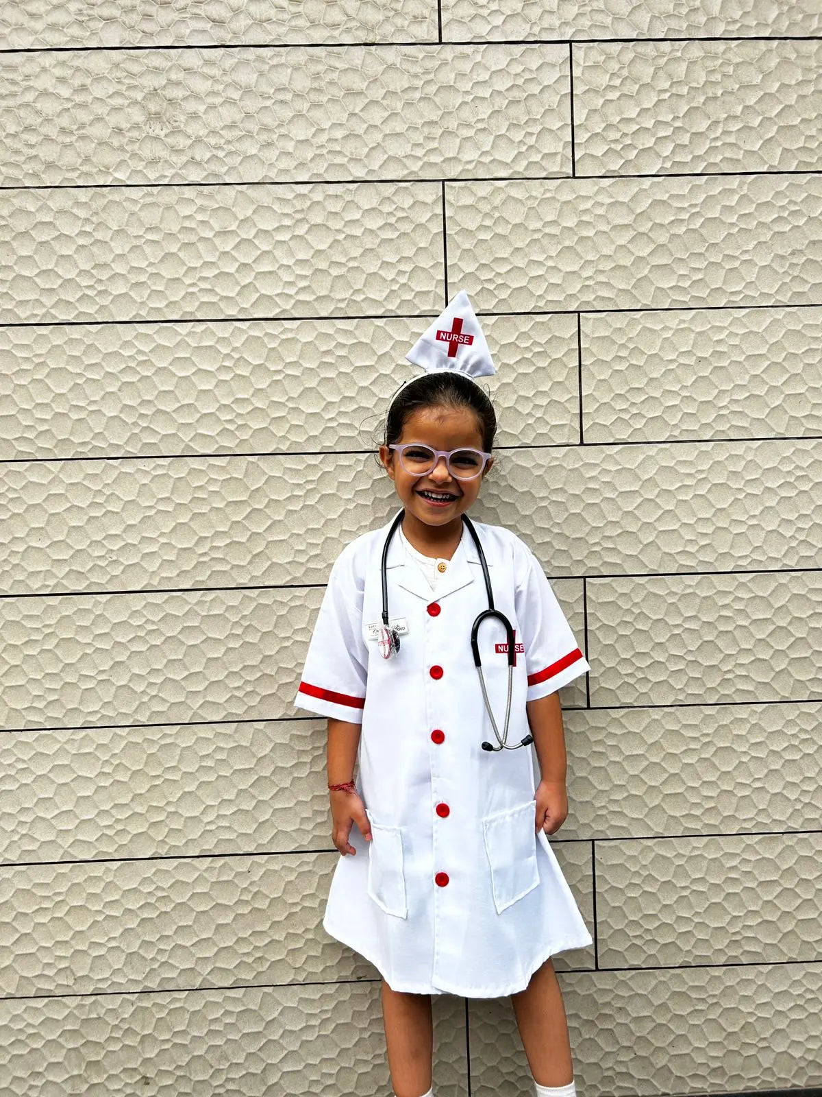 Fancydresswale Nurse costume for Girls Community helper theme costume for facy dress competitions