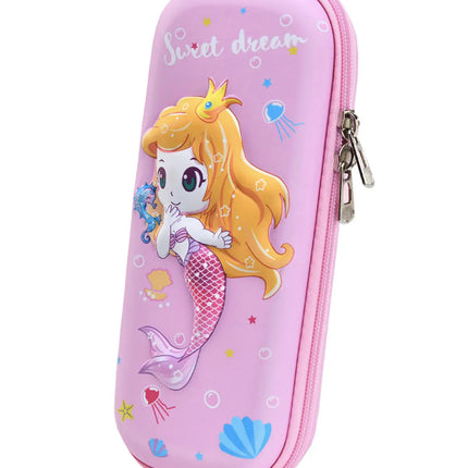 Fancydresswale Pencil Box 3D Pencil Pouch and Stationery Set Large Capacity for Boys and Girls (Mermaid) Fancydresswale