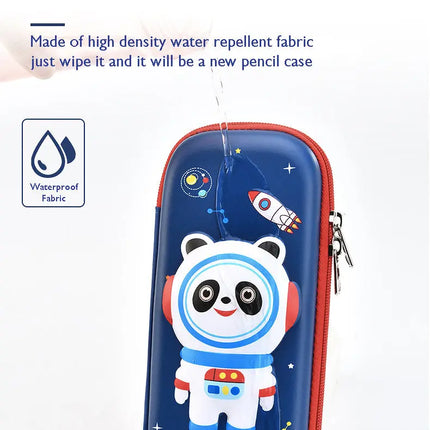 Fancydresswale Pencil Box 3D Pencil Pouch and Stationery Set Large Capacity for Boys and Girls (Space Panda) Fancydresswale