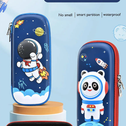 Fancydresswale Pencil Box 3D Pencil Pouch and Stationery Set Large Capacity for Boys and Girls (Space Panda) Fancydresswale