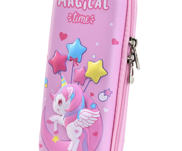 Fancydresswale Pencil Box 3D Pencil Pouch and Stationery Set Large Capacity  for Boys and Girls (Unicorn Magical)