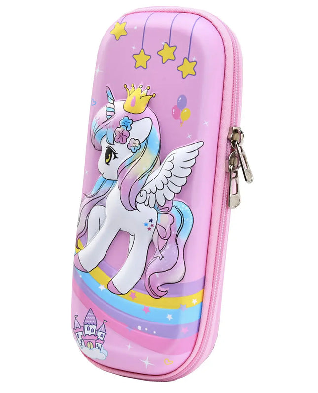Fancydresswale Pencil Box 3D Pencil Pouch and Stationery Set Large Capacity for Boys and Girls (Unicorn Princess) Fancydresswale