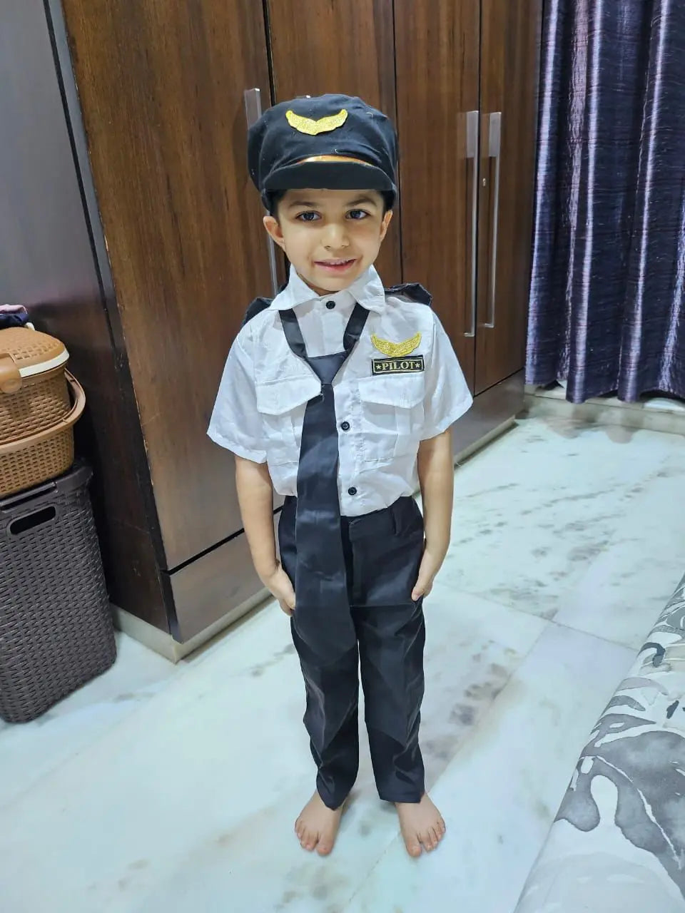 Fancydresswale Pilot Costume For Kids