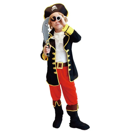 Fancydresswale Pirate Costume Set for Boys – 5-Piece Fancy Dress Outfit with Hat, Eye Patch & Belt – Halloween, Theme Party, Stage Play fancydresswale.com
